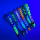 UV Reflective Fabric wristbands 15x340 mm full-colour custom printed on 1 side - with PST (plastic self-closing tube) - EXPRESS