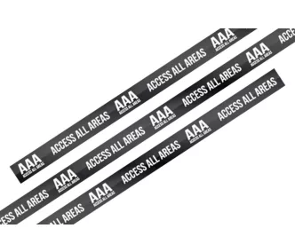   Fabric wristbands 15x340 mm - AAA pattern - with plastic self-closing tube