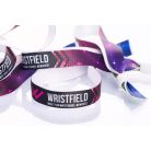Fabric wristbands (15x340mm, full-colour custom printed on one side) - with adjustable bamboo bead - EXPRESS