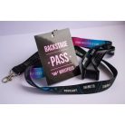 Laminated A7 Pass full-colour printed on both sides (4+4C) with hole - variable data - EXPRESS