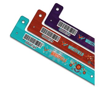 Plastic Straight wristbands with full-colour print