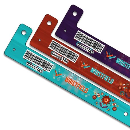 Plastic Straight wristbands with full-colour print