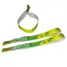 R-PET Wristband (15x340 mm, full-colour custom printed on one side, eco-friendly) with metal ring