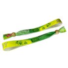 R-PET Wristband (15x340 mm, full-colour custom printed on one side, eco-friendly, variable data) - with adjustable bamboo bead