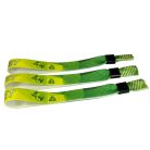 R-PET Wristband (15x340 mm, full-colour custom printed on one side, eco-friendly) - with plastic self-closing tube