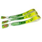 R-PET Wristband (15x340 mm, full-colour custom printed on one side, eco-friendly, variable data) - with adjustable plastic bead