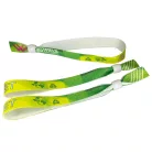 R-PET Wristband (15x340 mm, full-colour custom printed on one side, eco-friendly) - with adjustable plastic bead