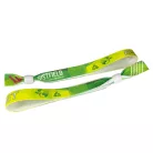 R-PET Wristband (15x340 mm, full-colour custom printed on one side, eco-friendly) - with adjustable plastic bead