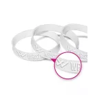 Silicone wristbands - debossed