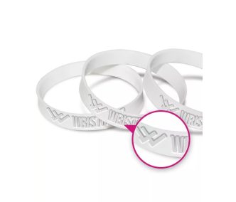 Silicone wristbands - embossed
