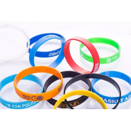 Silicone wristbands customized with 1 colour print - KID Size