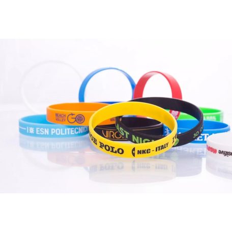 Silicone wristbands customized with 1 colour print - KID Size