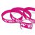 Silicone wristbands customized with 1 colour print