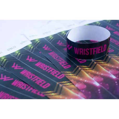 Tyvek 1" wristbands with full-colour printing