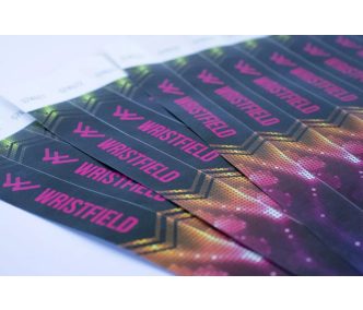 Tyvek 1" wristbands with full-colour printing