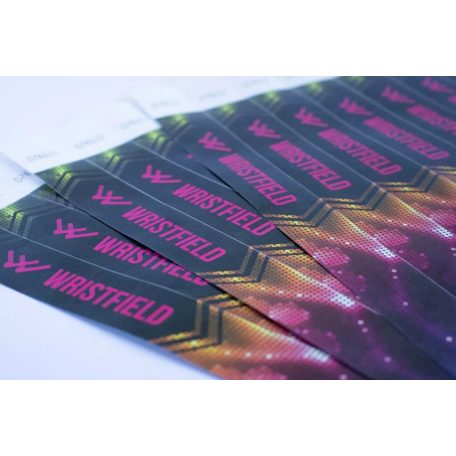 Tyvek 1" wristbands with full-colour printing