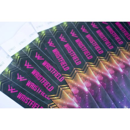 Tyvek 1" wristbands with full-colour printing