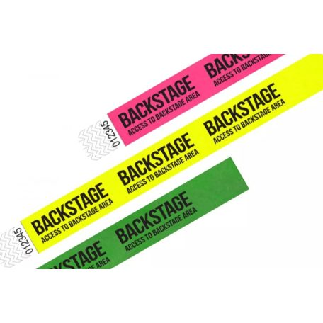 Tyvek 1 wristbands Patterns - BACKSTAGE
