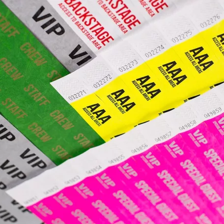 Tyvek 1 wristbands Patterns - STAFF CREW