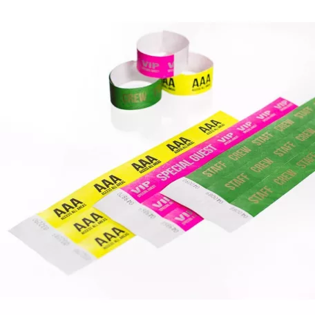 Tyvek 1 wristbands Patterns - STAFF CREW