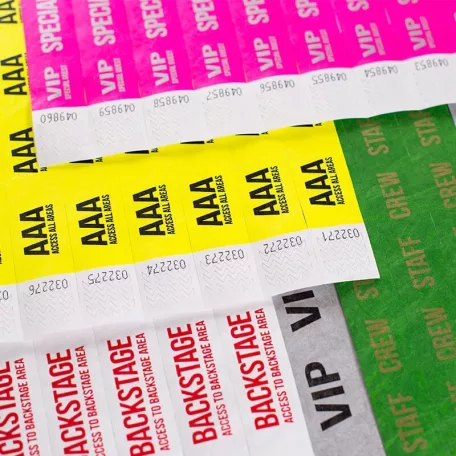 Tyvek 1 wristbands Patterns - STAFF CREW