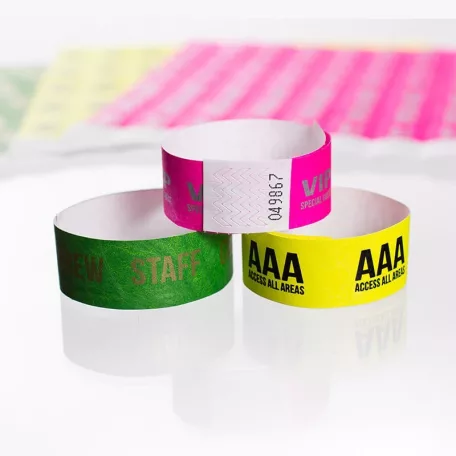 Tyvek 1 wristbands Patterns - STAFF CREW