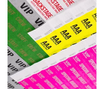 Tyvek 1 wristbands Patterns - VIP
