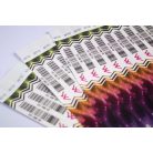 Tyvek 3/4" wristbands with full-colour printing and variable data (barcode, numbering, etc)