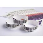 Tyvek 3/4" wristbands with full-colour printing and variable data (barcode, numbering, etc)