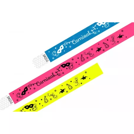 Tyvek 3/4 wristbands Patterns - Carnival