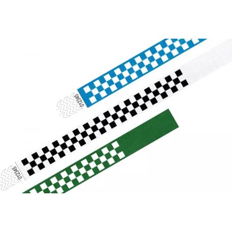 Tyvek 3 4 wristbands Patterns Checkerboard Wristbands24