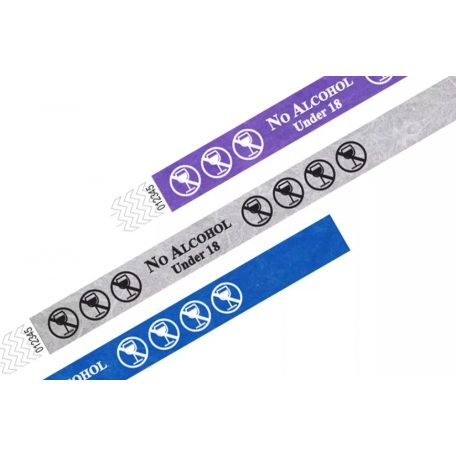 Tyvek 3/4 wristbands Patterns - No Alcohol U18