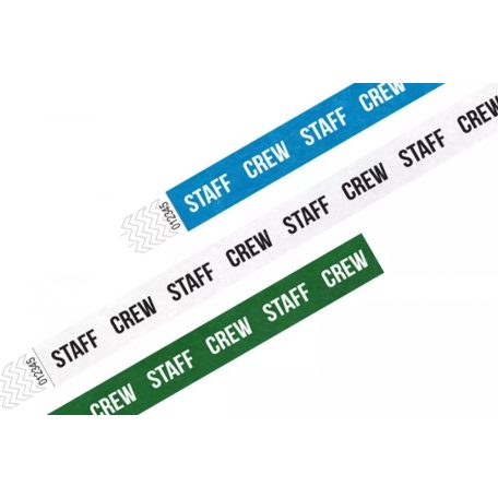 Tyvek 3/4 wristbands Patterns - STAFF CREW