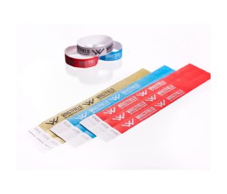   Tyvek 3/4" wristbands durable and water resistant with serial numbering (TOP Quality) - 1 colour printed