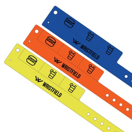 Vinyl wristbands 3 TAB - 1 colour printed - EXPRESS
