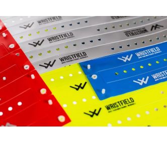 Vinyl Straight wristbands - 1 colour printed