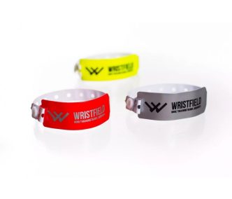 Vinyl Wide Face wristbands - 1 colour printed