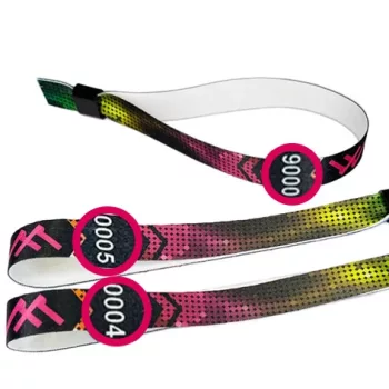 FULL-COLOUR and VARIABLE DATA PRINTED FABRIC WRISTBANDS